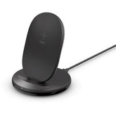 Belkin BOOST CHARGE 15W Wireless Charging Stand with 24W QC 3.0 Charger (Black)